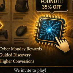 AI Generated Cyber Monday Circuit Chip