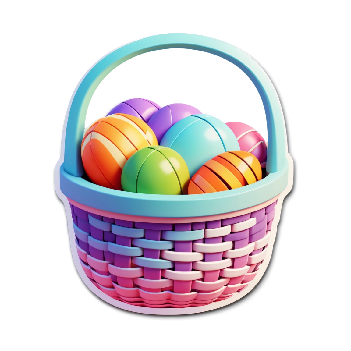 Shopify Easter Hunt - Claymorphism 3D Basket