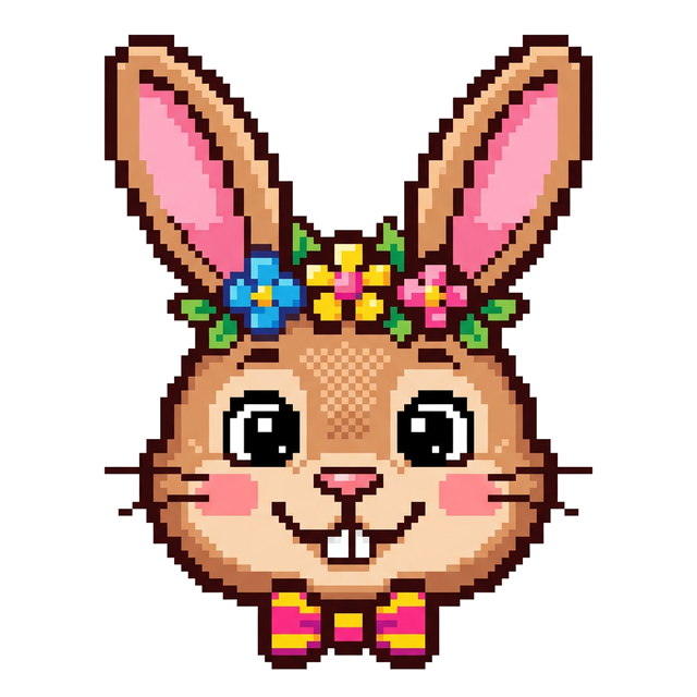 Shopify Easter Hunt - 8-Bit Pixel Art Bunny